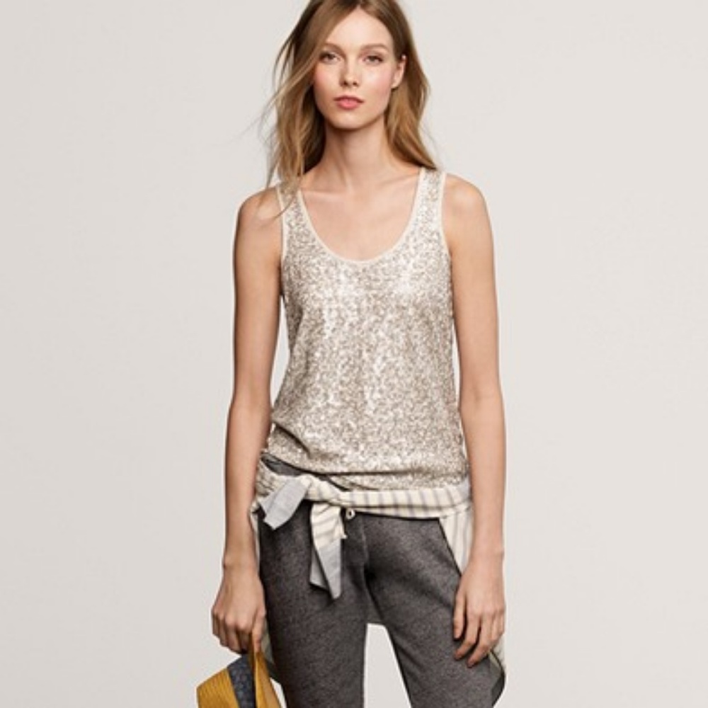 J Crew Sparkle Tank
